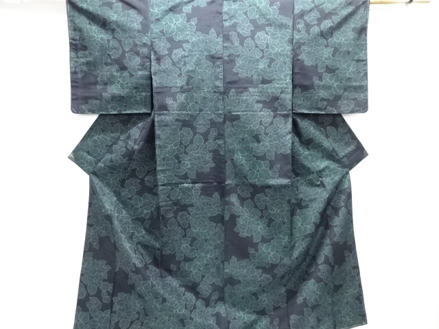 JAPANESE KIMONO / TOKAMACHI TSUMUGI / WOVEN LEAVES